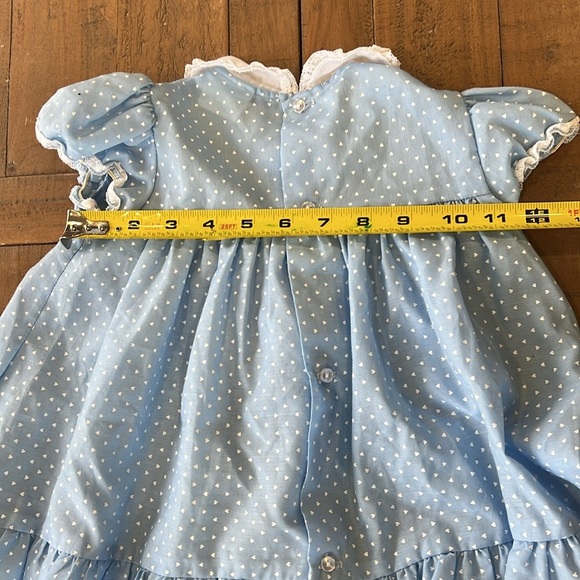 Ruth of Carolina vintage blue ditzy heart dress - Picture 7 of 7
